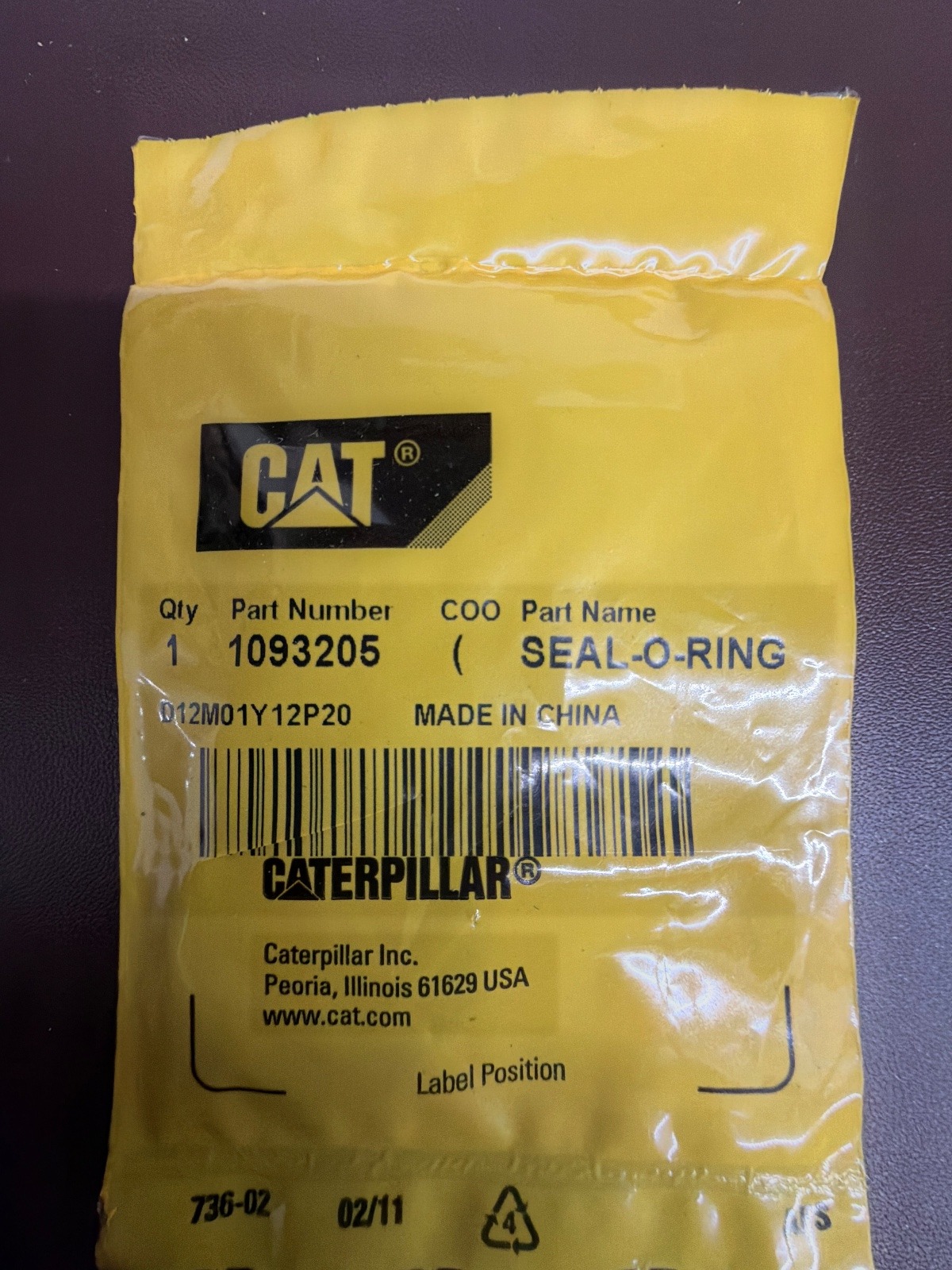 1093205 SEAL-O-RING