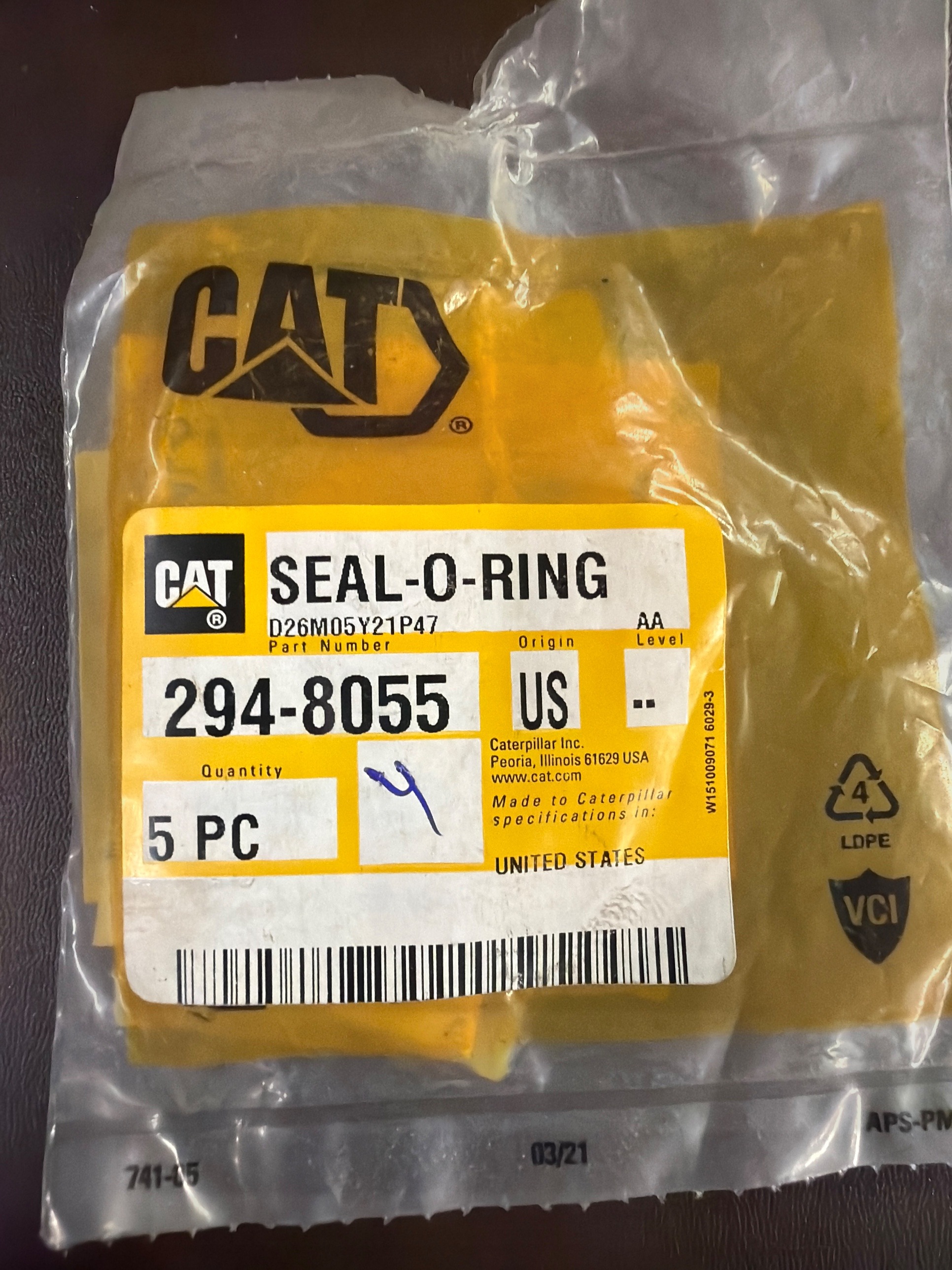 294-8055 SEAL-O-RING