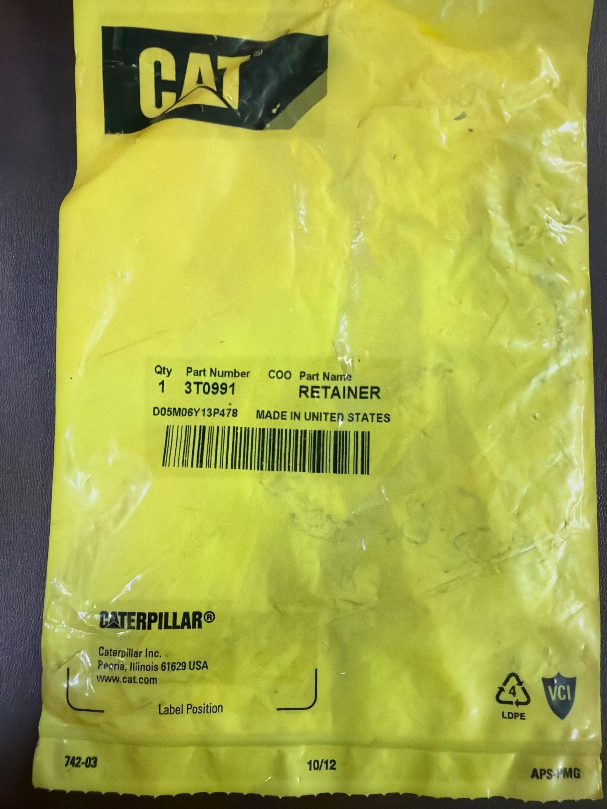 3T0991 RETAINER